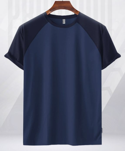 T-shirt pour homme 100% coton de qualité supérieure 180 GSM Logo personnalisé Streetwear Manches raglan Manches courtes Plusieurs couleurs disponibles Coupe classique - Product Image 3