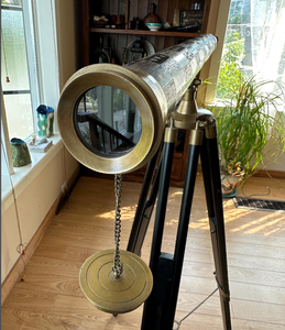 Telescopio Náutico Vintage Hecho a Mano, con Accesorios de Latón y Soporte de Madera, el Mejor Artículo para Regalo - Product Image 1