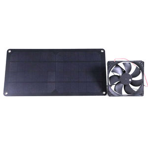 Ventiladores sin escobillas de CC de alta calidad, Kit de panel solar resistente a <span class=keywords><strong>la</strong></span> intemperie para ventilador de escape de ventilación de cobertizo - Product Image 6