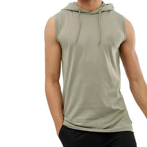 เสื้อมีฮู้ดกล้ามเนื้อแขนกุดสำหรับผู้ชายเสื้อกล้ามออกกำลังกายสำหรับฝึกซ้อมวิ่งและชุดกีฬาแบบลำลอง - Product Image 5