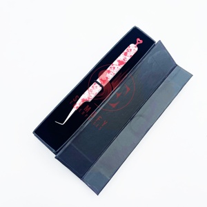 แหนบปลายขนตา90องศาทำจากสแตนเลสแหนบปลายขนตาเพิ่มวอลลุ่มแบบมืออาชีพพร้อมกล่องบรรจุภัณฑ์โลโก้แบบกำหนดเอง - Product Image 4