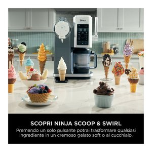 Máquina de Helados Creami Eléctrica de 800W, 13 en 1, Plateada, 0997869, para Uso en Casa, Exteriores, Hoteles y Automóviles, con Función Automática de Cuchar y Espiral - Product Image 4