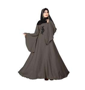 Abaya de couleur grise de style pakistanais, tissu en soie de qualité supérieure, vêtements musulmans sur mesure multicolores, à vendre - Product Image 3