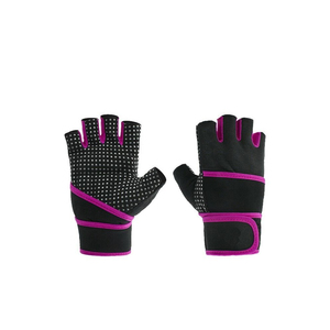 Guantes de levantamiento de pesas acolchados profesionales malla transpirable antideslizante Palma muñequeras ajustables para entrenamiento de gimnasio - Product Image 6