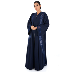Custom Islamic Clothing Abaya Women Muslim Dress Abaya Women Casual Solid Color Robe Two-Piece Suit Abaya Women Muslim Dress - Product Image 1
