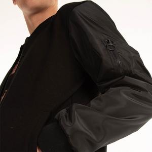 Wholesale <b>Lightweight</b> Softshell Nylon Canvas Satin Puffer <b>Jacket</b> for <b>Men</b> Custom Logo <b>Waterproof</b> Bomber <b>Jacket</b> Long Length - Product Image 4