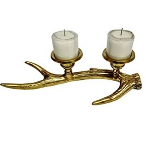 Candelero de metal hecho a mano con superficie texturizada y estética elegante para decoraciones de boda y estilo clásico para el hogar - Product Image 2
