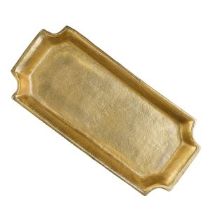 Bandeja Decorativa Rectangular de Metal Dorado Fundido de Lujo para Servir Aperitivos, Joyas, Perfumes, Organizador de Tocador, Decoración para el Hogar, Hotel, Regalo - Product Image 4