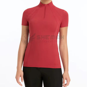 Stretch mobilité femmes équitation couches de base haut de performance équestre avec tissu doux au toucher sans couture à quatre voies - Product Image 1