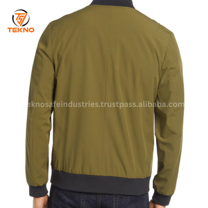 Chaqueta Bomber transpirable de nuevo estilo para hombre, el mejor diseño, venta al por mayor, chaqueta Bomber cómoda para hombre con tamaño de Color personalizado OEM - Product Image 4