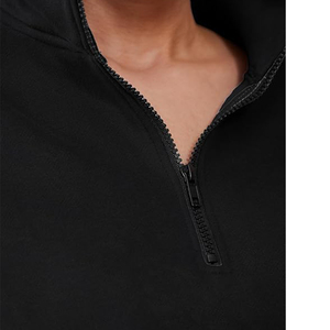Chándal de lana de invierno de 2 piezas de talla grande para mujer, conjunto de sudaderas con capucha y media cremallera, conjunto de Sudadera con capucha extragrande para correr de peso pesado - Product Image 5