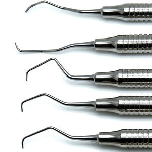 Ensemble d'instruments de remplissage composite dentaire 7 pièces en acier inoxydable, manuel, réutilisable, poignée ergonomique, certifié MOL classe II Astrin - Product Image 1