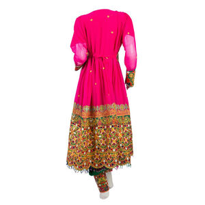 Women's High Quality Banjara Tribal Ethnic Dress Embroidered <b>Lace</b> Decoration Long <b>Sleeve</b> Flared Hem Breathable Fabric Simple - Product Image 3