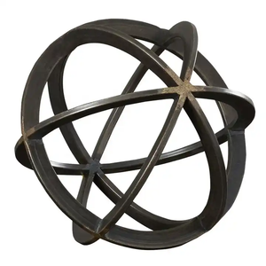 Sculpture décorative de vaisselle de style de luxe écologique, sculpture en métal de conception de couleur or, pour décor de festival - Product Image 6