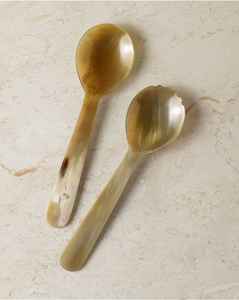 Cuchara de concha de cuerno de búfalo 100% de la mejor calidad con diseño de mango único, gran oferta, Natural producto artesanal, promoción de regalo - Product Image 3