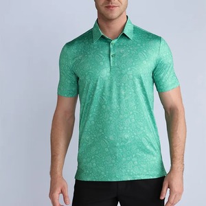 . Polo de golf pour hommes à manches courtes et col conçu pour l'entraînement en plein air et le style de vie décontracté - Product Image 1