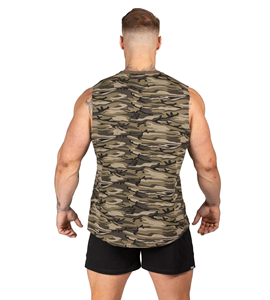 เสื้อกล้ามออกกำลังกายผู้ชาย ผ้าฝ้ายสีพื้น ไร้ตะเข็บ แห้งเร็ว ระบายอากาศดี ปรับแต่งได้ - Product Image 6