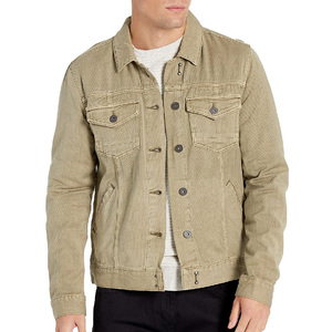 Design personnalisé OEM haute qualité Vintage délavé 100% coton broderie personnalisée hommes bouton Up veste en jean pour hommes - Product Image 2