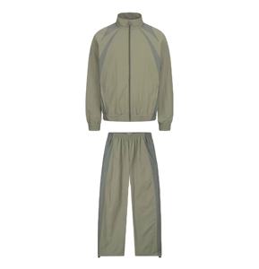 Conjuntos de chándal cortavientos de poliéster personalizados Pantalones cortavientos de verano para hombre transpirables de nailon ligero - Product Image 1