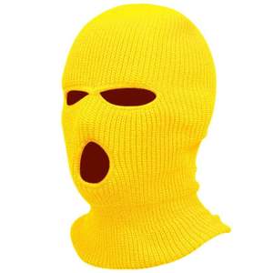 High Quality Custom Embroidered Logo Warm Face Cover <b>Ski</b> Mask Winter 3 Hole Balaclava for Skiing DDP Shipping - Product Image 5