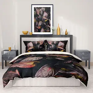 Sprei Mewah 3D Dicetak % 100 Seprai Satin Katun Set Selimut Penutup Ganda Kualitas Terbaik Desain Premium dari Turki