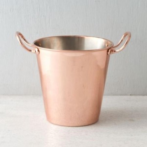 Cubo de hielo de Metal de cobre martillado para regalo de boda celebración de aniversario decoración de Bar en casa propósito - Product Image 4