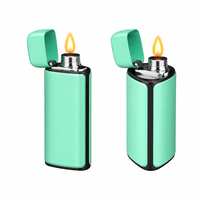 Briquet électronique portable rechargeable par USB, design coupe-vent pour une utilisation durable