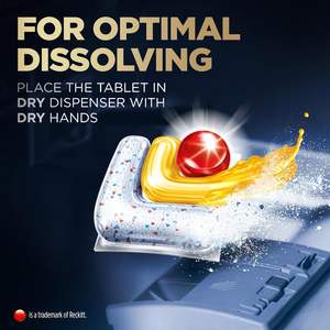 Tablettes lave-vaisselle Finish, Ultimate Plus, 62 tablettes détergentes, Lemon Sparkle, Efficace contre la graisse tenace, Pour nos nettoyages les plus intensifs - Product Image 2