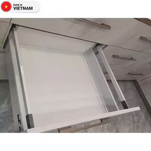 Aodeli, toboganes telescópicos de Metal cuadrados modernos, extensión completa, cierre suave para cocina, almacén, comedor, muebles de dormitorio - Product Image 1