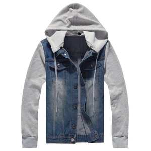 เสื้อแจ็กเก็ตบอมเบอร์สำหรับผู้ชายเสื้อแจ็กเก็ตยีนส์ผ้าคอตตอนสำหรับฤดูใบไม้ร่วงและฤดูใบไม้ผลิ - Product Image 5