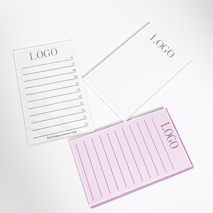 Professional Rectangle Marble Crystal Glass <b>Eyelash</b> <b>Glue</b> Tray <b>Eyelash</b> Extension Tool Lash Pallet <b>Glue</b> Tiles Lash Pallet - Product Image 1