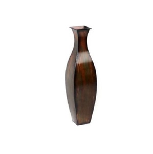 Jarrón de latón hecho a mano con diseño único de metal dorado para centro de mesa de boda, Decoración de mesa, recepción de Hotel, dormitorio, chapado en cobre - Product Image 1