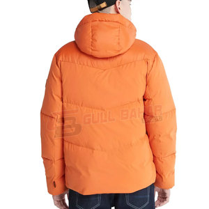 Chaqueta de Invierno para Hombre, Larga, con Cuello Alto, Logotipo Frontal, Bolsillos con Cremallera, Impermeable, Resistente al Viento, Transpirable y con Capucha - Product Image 3