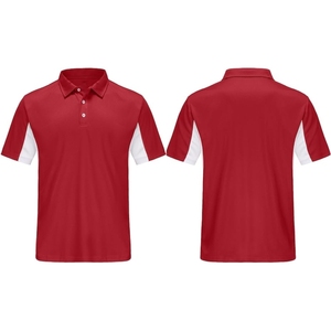 Polos de hombre de algodón y poliéster al por mayor, camiseta informal de corte clásico con botones de manga corta, polos de rendimiento - Product Image 1