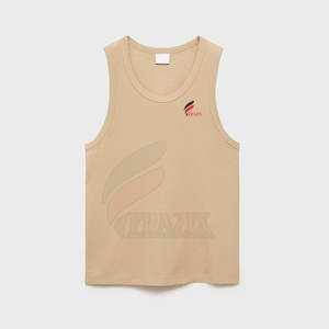 Débardeur pour homme en gros, sans manches, en coton, prix d'usine, débardeur sans manches pour homme, logo personnalisé - Product Image 5