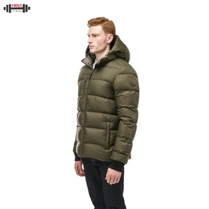 Veste matelassée en toile respirante de haute qualité, coupe régulière, délavée, pour homme, facile à laver, vente personnalisée - Product Image 5