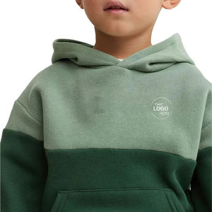 Sweat-shirt lourd sur mesure de haute qualité en gros pour enfants, garçons, enfants, épaules raglan, pull à capuche personnalisé chez Nurak - Product Image 3
