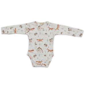 Mamelucos de bebé de punto de calidad superior 95% de viscosa de bambú 5% Spandex monos de algodón impresos digitalmente personalizados para uso en invierno - Product Image 2