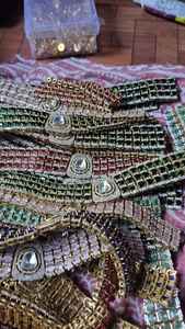 Boda India mujeres Kundan gargantilla collar joyería nupcial tradicional Polki Kundan collar moissanita collar - Product Image 6