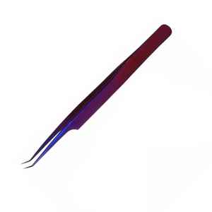 Pinzas para Pestañas Personalizadas con Empuñadura de Diamantes Rosas, Pinzas Profesionales Rectas para Volumen de Pestañas, Acero Inoxidable, Marca Privada - Product Image 6