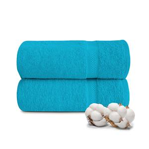 Ensemble de serviettes de bain en coton tissé 100% - Couleur unie - Douces, absorbantes et durables - Comprend des serviettes de toilette et des débarbouillettes - 500 g/m² - Product Image 6