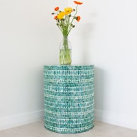 Table basse décorative en coquille de vadrouille pour le salon tables d'appoint en mosaïque table d'appoint en nacre