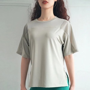 Camiseta de algodón de gran tamaño para mujer, cuello redondo, manga corta, transpirable, cómoda, suave, informal, simple, de verano - Product Image 3