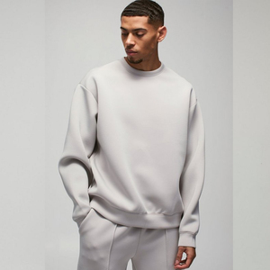 Vente en gros de pulls pour hommes en tricot de haute qualité OEM Sweatshirts pour hommes à col ras du cou avec épaules tombantes Logo personnalisé Fabriqué au Pakistan - Product Image 6