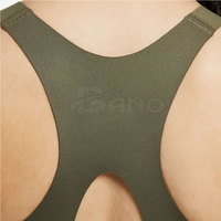 Soutien-gorge de sport pour femmes, léger, de haute qualité, à séchage rapide, en spandex/polyester, élégant, grande taille, pour la gym, le yoga, vêtements de sport, logo personnalisé
