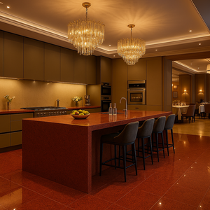 Proveedor de encimera de granito rojo real de alta calidad al por mayor - Product Image 2