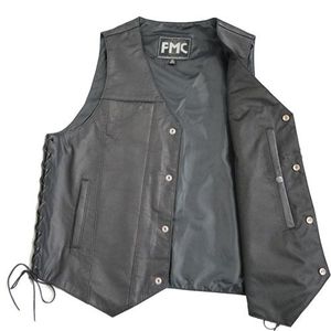 Chaleco clásico de cuero americano para hombre - Product Image 2