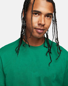 T-shirts décontractés d'été pour hommes, style personnalisé, légers, respirants, à séchage rapide, à manches courtes, en polyester/coton, couleur unie - Product Image 3