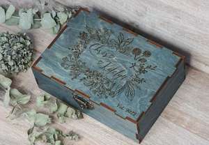 Beautifully Carved <b>Large</b> Wooden Jewellery Box Artisan Craft Home Decoration for Christmas Elegant <b>Candle</b> Stand - Product Image 3