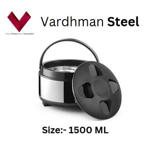 Vente en gros de casserole isolée en acier inoxydable avec couvercle en plastique avec boîte chaude 1500 ML facile à transporter - Product Image 5